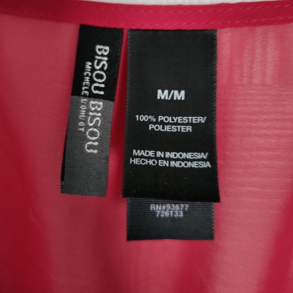 BISOU BISOU Misses size M sleeveless sheer Grecian dress - Picture 3 of 3